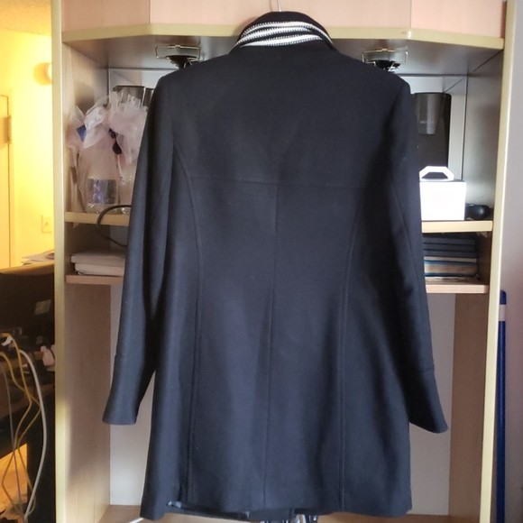 Monroe & Main Blk Jacket  With Scarf Size M - Picture 2 of 8